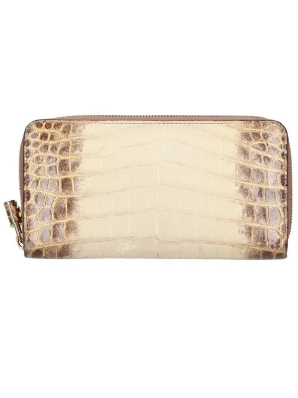 Louis Vuitton Zippy Wallet Croco Round Zip Leather